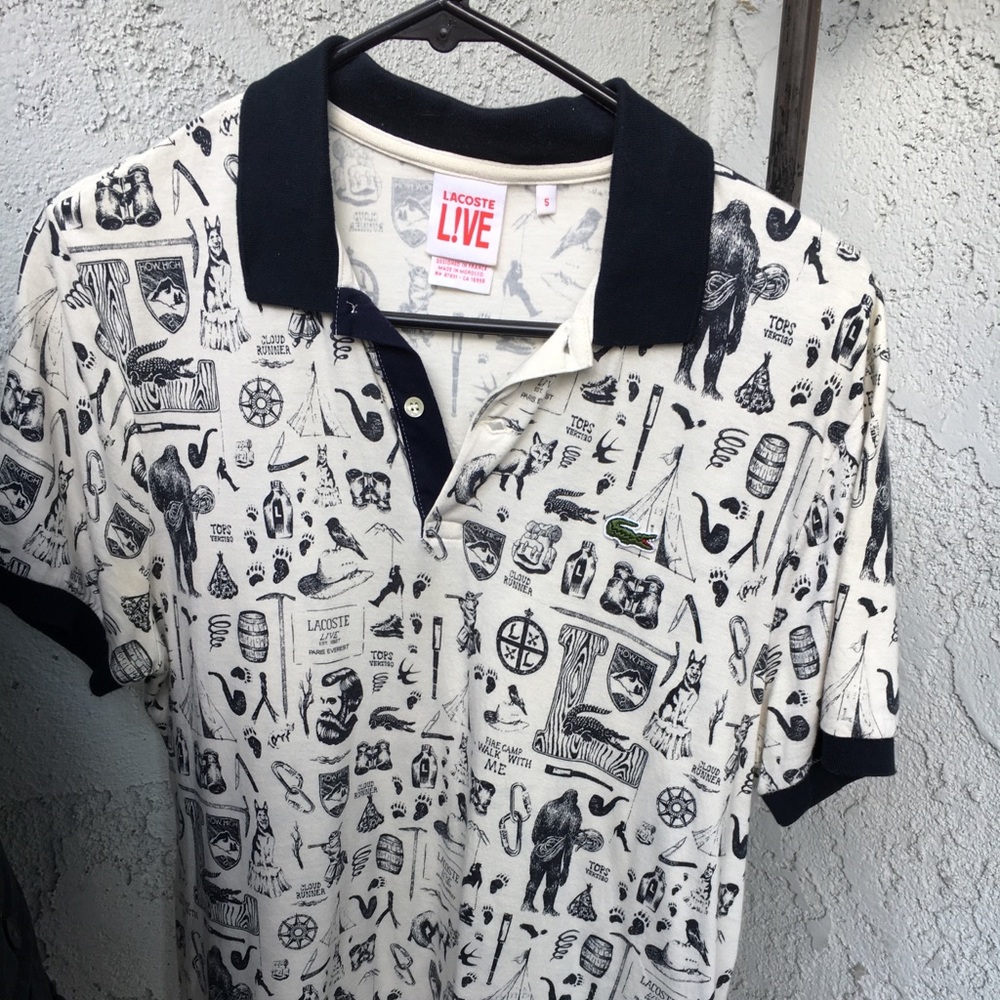 Lacoste Live Woodsy Hipster Polo Men sz 5